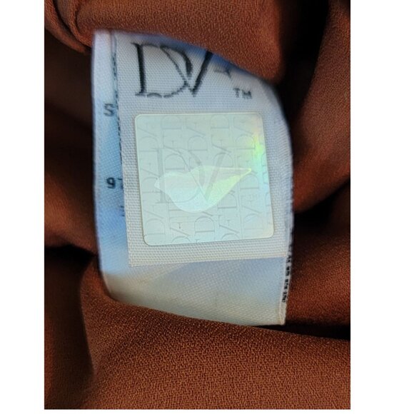 DVF Diane von Furstenberg Gracelynn Suede Skirt, Brown (Rust), Womens size 8 - Picture 6 of 9